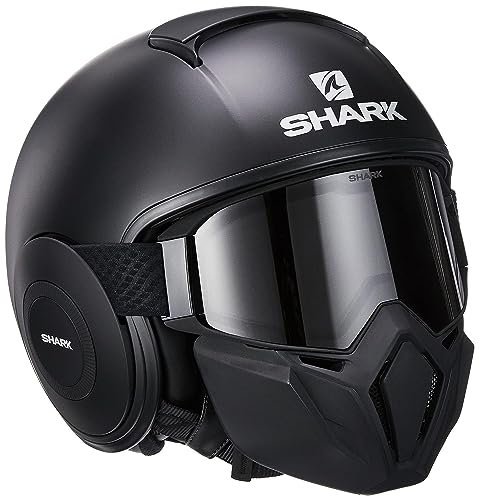 SHARK Herren NC Motorrad Helm, Schwarz, M