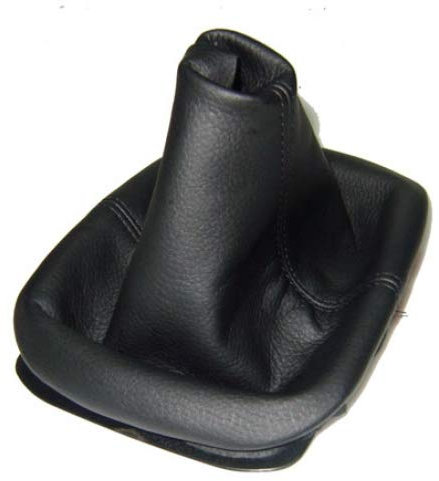 Schaltmanschette Schaltsack Sack Schwarz Faden Schwarz Echt Leder myshopx SA22