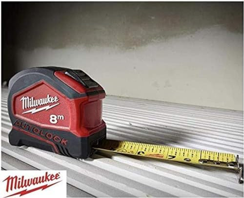 Milwaukee Flexómetro Autolock 8m/25ft x 27mm (cajas de 6)