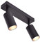 LED Deckenleuchte 866-2 schwarz | 2x schwenkbare Spots mit GU10-Fassung | Aluminium Design | Decken- & Wandleuchte | 230V | IP20 | für Wohn- & Objektbereich