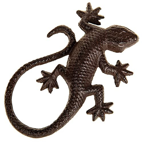 SIDCO Eidechse Gußeisen Salamander Gecko Echse Garten Deko Landhaus
