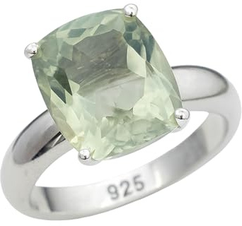 Grüner Amethyst Sterling Silber Ring