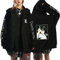 westtrend Death Note Hoodie Unisex Casual Langarm Sweatshirts mit durchgehendem Reißverschluss und Tasche Anime Charakter Yagami Light Print Kapuzenmantel