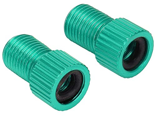 2PCS Presta Valve Adaptors, Convert Presta to Schrader,Convert Presta to Schrader Adapter for Bike,Presta to Schrader Bicycle Valve Converter Wearproof Mountain Bike Pump Adapter(green)