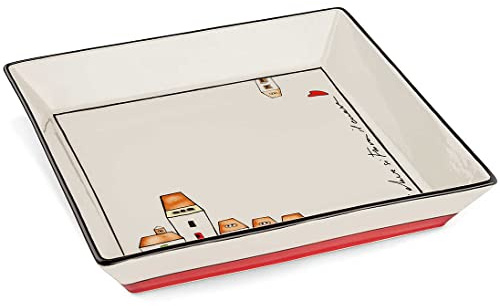 Egan Centrotavola Le Casette Rosso 26X26