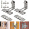 Favuit Türriegel Edelstahl, 90° Riegelschloss Schiebetür Schloss Türriegel Riegel Flip Latch Tür Schlossriegel mit Fester Schraube für Tor Fenster Schrank Schlafzimmer Gärten Badezimmer