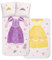 Disney Home Princess Bettwäsche-Set für Kinder - Prinzessin Belle und Rapunzel - wendbar, mit Reißverschluss, 100% Renforce Baumwolle - 2-teilig - Deckenbezug 135 x 200 cm, Kissenbezug 80 x 80 cm