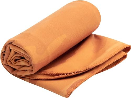 SEA TO SUMMIT - Drylite Towel Reisehandtuch XL - Mikrofaser Strandtuch - Superweich & Samtig - Saugfähig & Schnelltrocknend - Aufhänger & Tasche - Reisen & Fitness - 75 x 150cm - Outback Orange - 230g