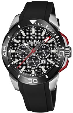 Festina Herren Analog Quarz Uhr mit Silikon Armband F20642/4