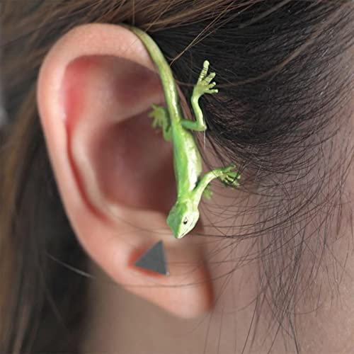 Wendalern Boho Eidechse Ohr Manschette Kreativ Gecko Ohr Kletterer Crawler Ohrringe Nicht Durchbohrt Reptil Tier Ohr Clip Wrap Ohrring Schmuck Für Frauen Mädchen