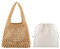 CHIC DIARY Mini Strohtasche Damen Henkeltasche Handtasche Stroh Clutch Kleine Strandtasche Flechttasche
