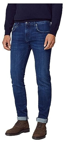 Hackett London Herren Powerflex Jeans, Blau (Denim Blue), Bundweite: 97 cm, beinlänge: 81 cm (38 W / 32 L)
