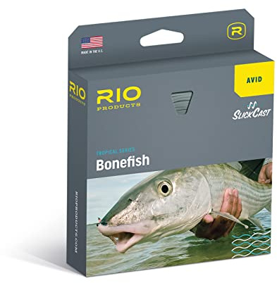 RIO PRODUCTS Avid Bonefish Saltwater Fly Line, SlickCast Easy Casting, Tropical Series, WF8F