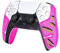 SHADOW BOOLT Controller-Griffe für PS5 DualSense, kompatibel mit PlayStation Portal, Skin-Kit, Anti-Rutsch, Multi-Textur, Schweißabsorption, vorgefertigte Griffstreifen, (Pink, Grün & Silber)