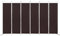 GOPLUS Paravent 6 Panneaux Séparateur de Pièces Cloison de Séparation pour Chambre à Coucher Maison Intérieur, Combinaison Libre, 300 x 180CM, Café