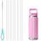 Diumepo Straws for Yeti Rambler Bottle, 5 Pcs Replacement Straws for YETI Rambler 12 oz, 18oz, 26oz, 36oz, 64 oz Insulated Bottle, Accessories for Yeti, Cleaning Brush