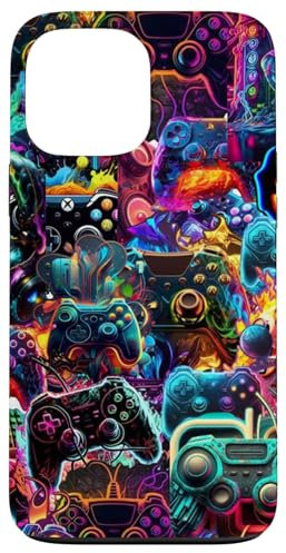 iPhone 13 Pro Max Gamer Aesthetic Graphic Gaming Video Games Boys Teens Summer Case