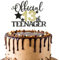 BOOMTOP Offiziell Teenager 13 Cake Topper 13 Geburtstag Jungen Mädchen Deko Glitzer Cupcake Toppers Official Teenager 13 Geburtstag Kuchen Dekoration 13 Jahre Geburtstagstorte Deko Gold Schwarz