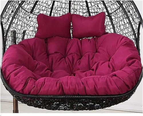 GYDUHYE Villa Patio Garden Outdoor Gartenstuhl, große Kissen, wasserdicht, doppeltes Papasanstuhlkissen, groß, dick, Hängematte, Stuhlkissen, Schaukelstuhl, Kissen (Farbe: Violett)