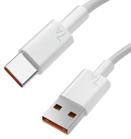 T-ProTek 7A USB-C Charging Data Cable Compatible with Hard Drive External Samsung Port SSD T7 Touch 500GB Silver