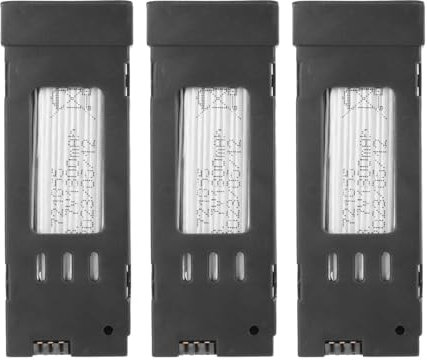 3,7 V 1800 MAh Drohnen-Lithium-Batterie, Kompatibel mit E58 E68 JY109 998PRO, 3 Stück ABS-Shell-UAV-Batterie für Quadrocopter, Einfach zu Tragen und zu Verwenden
