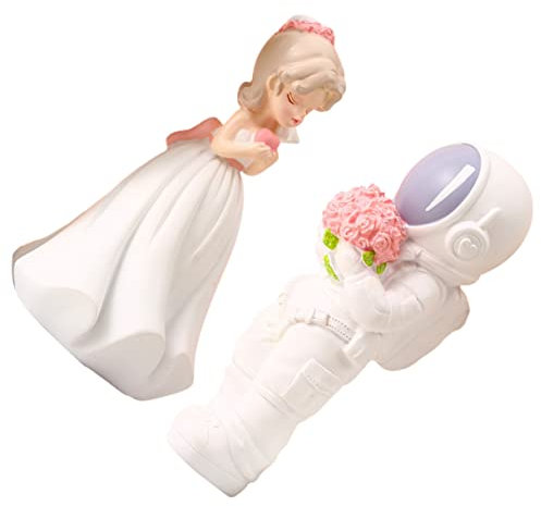 KONTONTY 1paar Braut Und Bräutigam Skulptur Resin Dekorative Pärchenfigur Für Hochzeiten Geburtstagsfeiern Und Tägliche Wohnkultur Für Und Anlässe