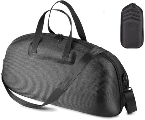 Junerain Hartschalen Reisetasche for JB.L Boombox 3/Boombox 2 tragbare Lautsprecher Ersatz-Tragetasche mit verstellbarem Schultergurt tragbare Umhängetaschen for BT Lautsprecher