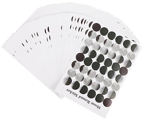 AUTSUPPL 50blätter Mondphasen Aufkleber Dekorative Scrapbooking Sticker Für Diy Handarbeiten Tagebuch Und Karten Charmante Mondmuster Für Kreative Gestaltung