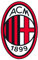 A.C. Milan Botella Tritan con logotipo AC Milan, Back to School, producto oficial, color rojo, 500 ml