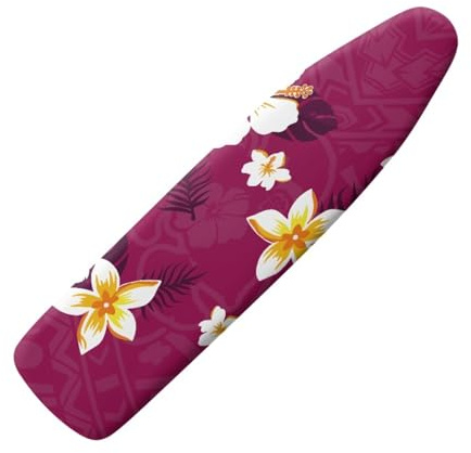 Ironing Board Covers 122 x 38cm Purplish Red Easy-Fit for Protecting Ironing Board Size Up to 122 x 40cm, Universal Elasticated Cover