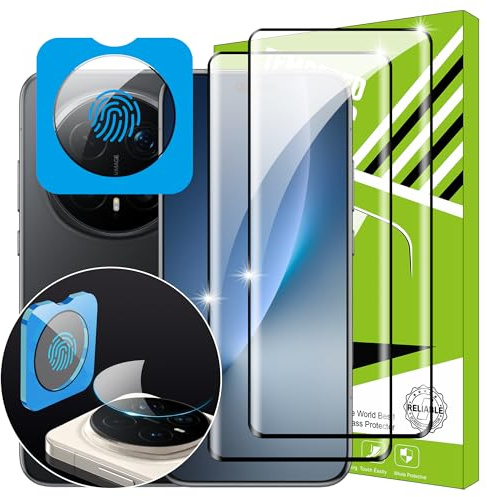 Lemxiee Verre Trempé pour Honor Magic 8 Pro [2+1 Pièces] Caméra Arrière Protecteur Film + HD Protecteur d'écran Verre Trempé