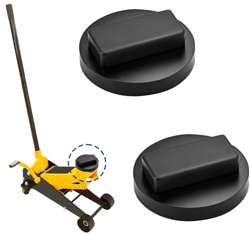 2 Stück Wagenheber Gummiauflage 60 mm,Jack Pad Adapter Wagenheber Adapter,Gummipuffer Gummiauflage Unterstellbock Gummiblöcke,Hebebühne Wummiauflage Kompatibel mit BMW Mercedes Benz Audi