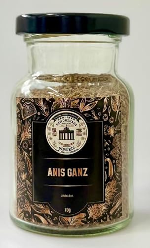 Anis ganz 70 g – Süßlich-würziges Gewürz – Ideal für Gebäck, Brot, Tee, Liköre & Weihnachtsbäckerei