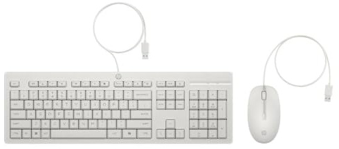 HP 225 - Juego de teclado y ratón - ambidiestro, diseño de 3 zonas, ruta de teclas estándar