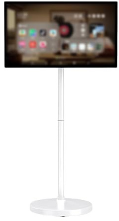 UPLTOE Monitor Smart su Ruote 23,8/32, Display 1080p, Fotocamera 13 MP Integrata E Microfono, Batteria Ricaricabile, Rotazione Completa, Supporto Regolabile, per Videochiamate, Lezioni Online 32