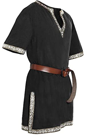 Generisch Traje Medieval para Hombre Túnica de Halloween Camisas