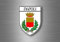 Akacha Sticker Adesivi Adesivo Stemma Etichetta Bandiera Auto Napoli Italia