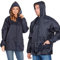 Style It Up Veste imperméable à capuche unisexe pour adulte - Bleu - XXXXX-Large