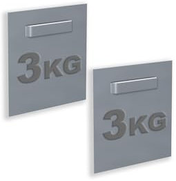 boite de 2 attaches Adhésives pour Dibond et miroir 70 x 70 mm : max 3 kg