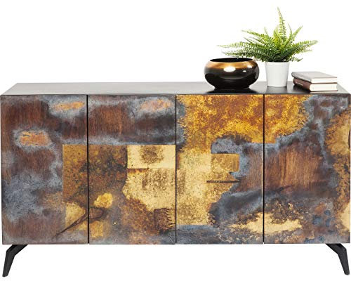 Kare Design Sideboard Oxy, Metall Sideboard im Industriallook, handgefertigtes Unikat, außergewöhnliches TV- Board, (H/B/T) 80x150x41cm