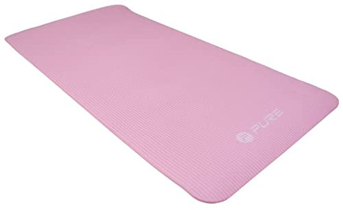 Pure2Improve - Rutschfeste NBR Gymnastikmatte für Yoga, Gymnastik, Pilates - Mit Tragegurten Rosa, P2I200950