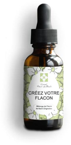 Fleurs de Bach - Personnalisez vous-même votre mélange de fleurs de Bach de 30 ML AVEC OU SANS ALCOOL pour 15,90 euros