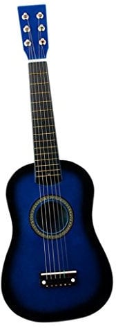 Chitarra acustica folk classica per principianti, studenti, adulti, 6 corde, colore: blu