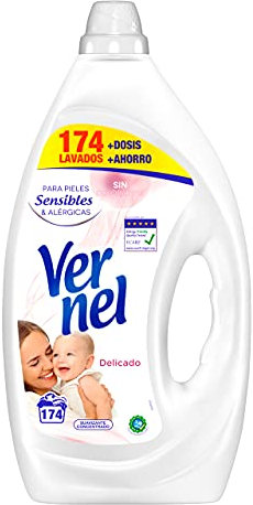 Vernel Weichspülerkonzentrat für Feinwäsche - 174 Wäschen, 3.480 l