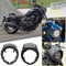 Motorrad Frontscheinwerfer Verkleidung Windschutzscheibe Windabweiser Scheinwerfermaske Visierschutz Kompatibel mit Rebel 1100 CMX1100 CM1100 CMX CM 1100 2021 2022 2023 2024, Schwarz