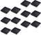 Cabilock Lot de 12 soucoupes rectangulaires en plastique - Pour l'intérieur et l'extérieur - Pour balcon