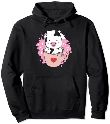 Tasse à thé en forme de vache kawaii | Art japonais Sweat à Capuche