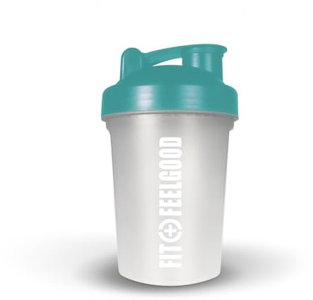 Layenberger Fit+Feelgood Shaker 400 ml, mit herausnehmbarem Sieb, spülmaschinenfest, Made in Germany - Teal