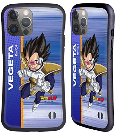 Head Case Designs Officially Licensed Dragon Ball Z Vegeta Saiyan Arc Characters Hybrid Case Compatible With Apple iPhone 14 Pro Max