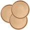 DOITOOL 3 Piccoli Piattini in Ceramica 15 2 Cm Rotondi Sottovaso Dorato per Vasi Fiori per Gocce d'Acqua in Giardino E (15 2 Cm)